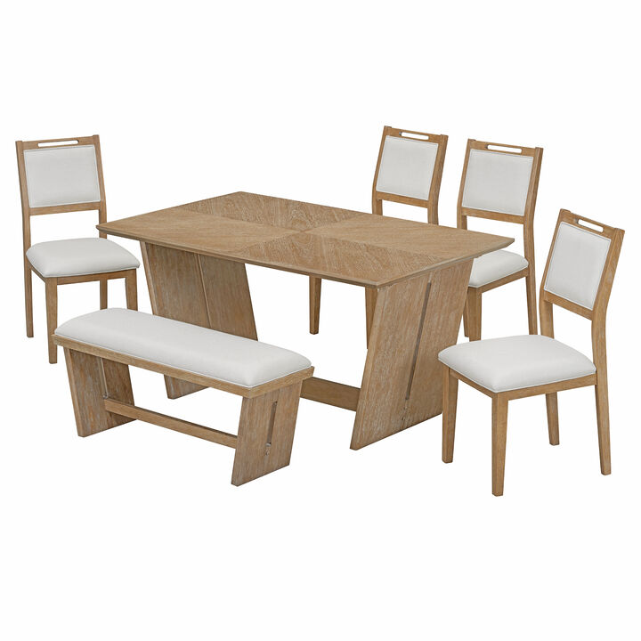 Merax 6-Piece Retro Dining Set