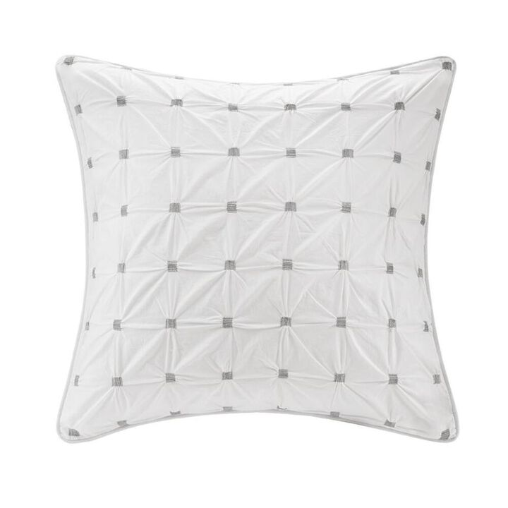 Belen Kox Jane Embroidered Cotton Euro Sham, Belen Kox