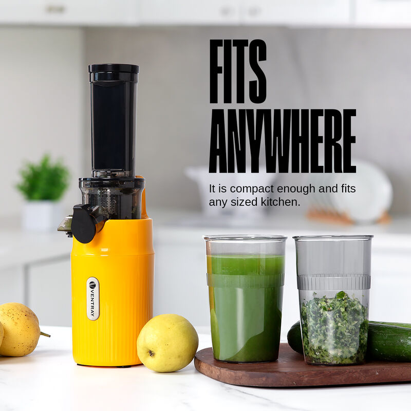 Ventray Essential Ginnie Juicer Compact Small Cold Press Masticating Slow Juicer