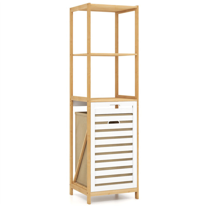 Space-Saving Bathroom Rack with Multiple Shelves for Extra Storage