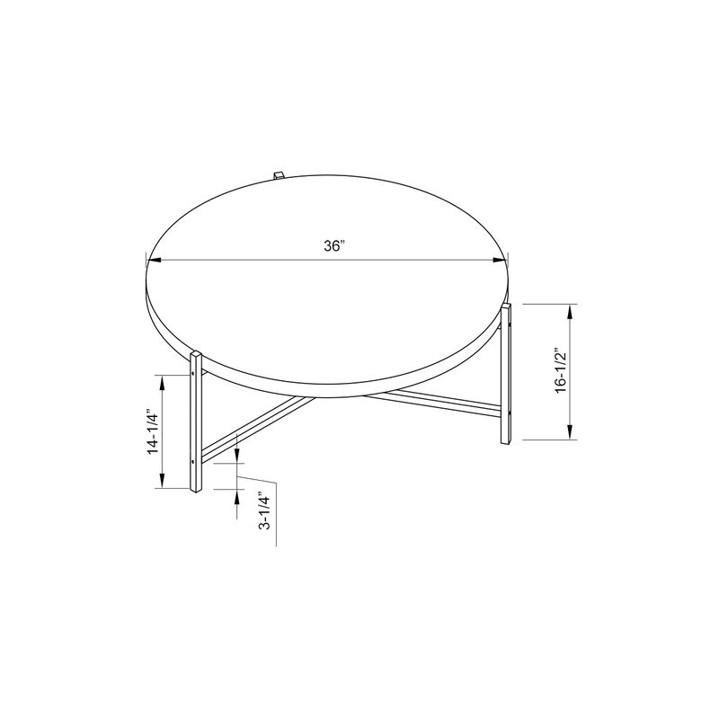 Coffee Table White Silver