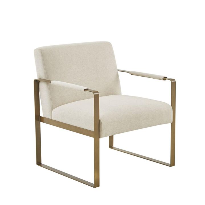 Belen Kox Jayco Cream Accent Chair, Belen Kox