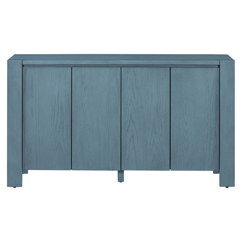Merax Retro Distressed Finish Sideboard Cabinet with 4 Doors