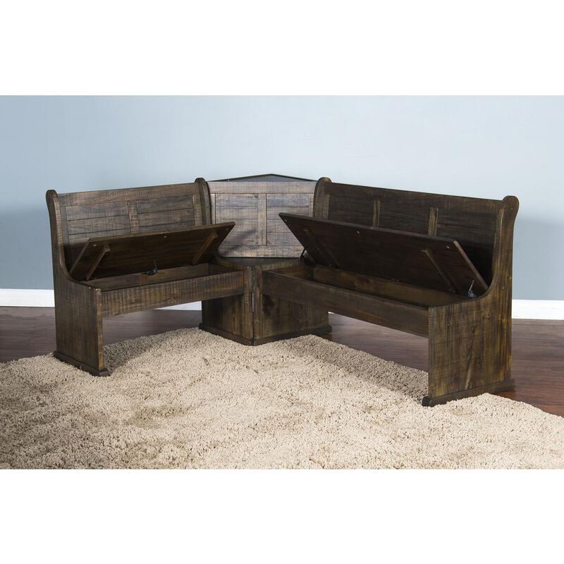 Sunny Designs Wood Breakfast Nook Dining Set