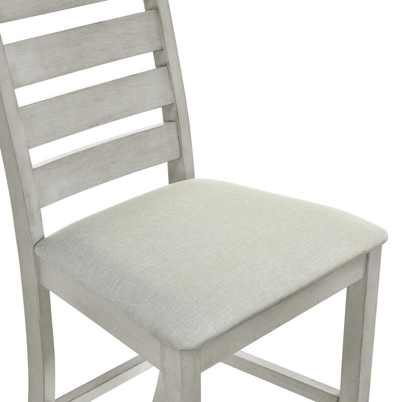 New Classic Furniture Furniture Pascal Wood Counter Chair in Driftwood (Set of 2)