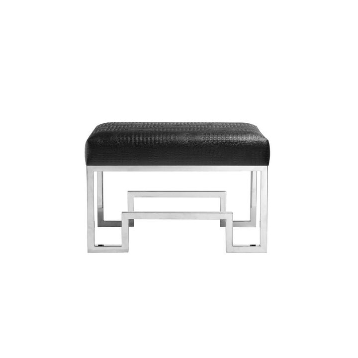 Bronson Stool Silver