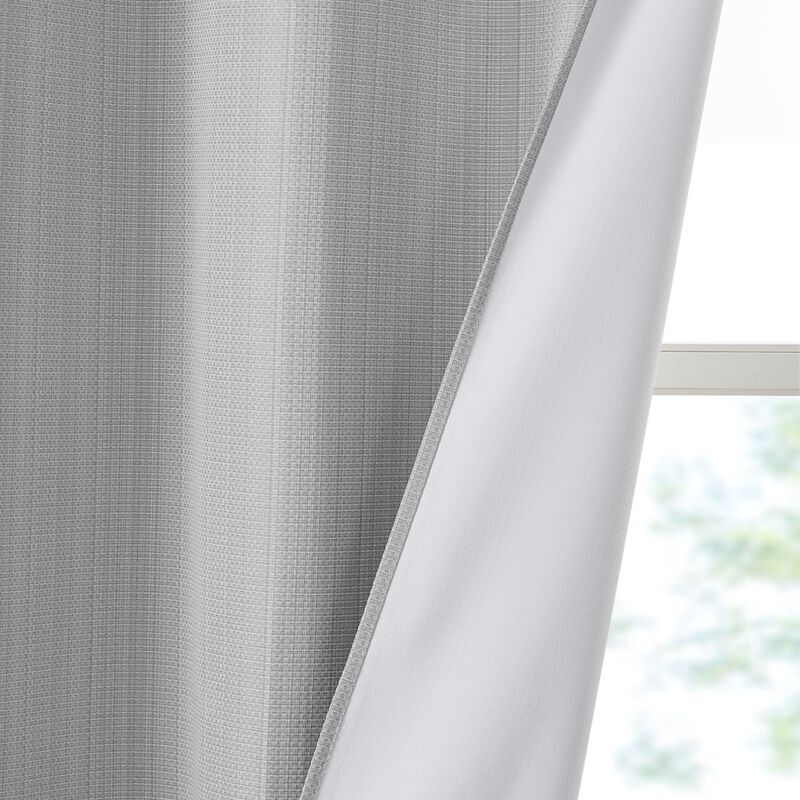 Gracie Mills Calyx Textured Room Darkening Curtain Panel Pair