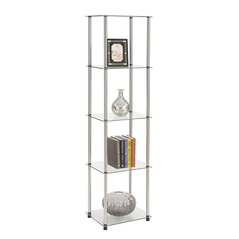 Convience Concept, Inc. Designs2Go Classic Glass 5 Tier Glass Tower