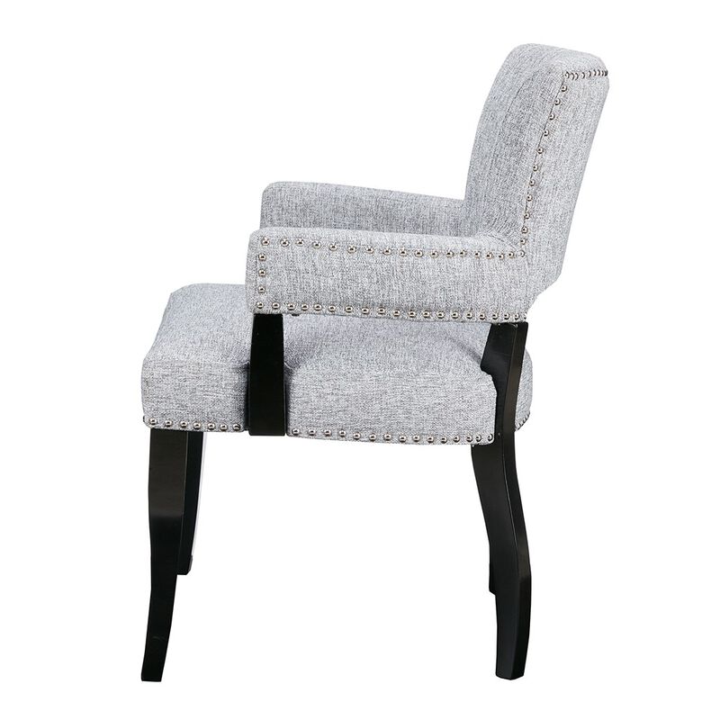 Gracie Mills Manuela Solid Wood framed Dining Arm Chair