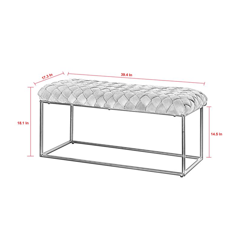 Loft Lyfe Thiago Velvet Bench