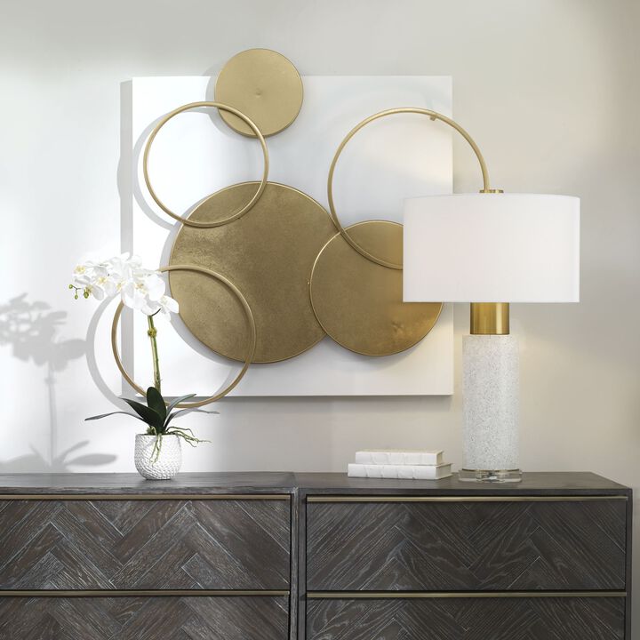 Adagio Golden Disk Wall Art