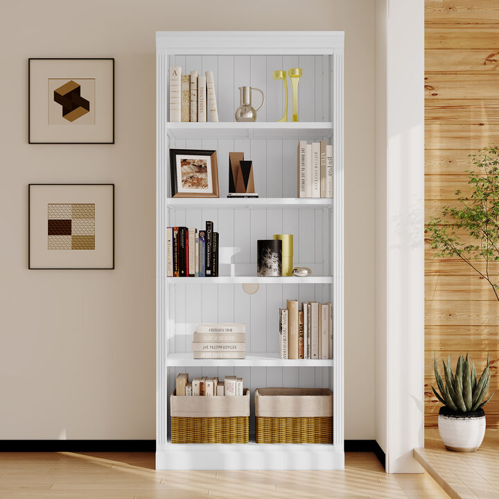 Merax 5-Tier Home Decor Bookshelves with Storage Shelves