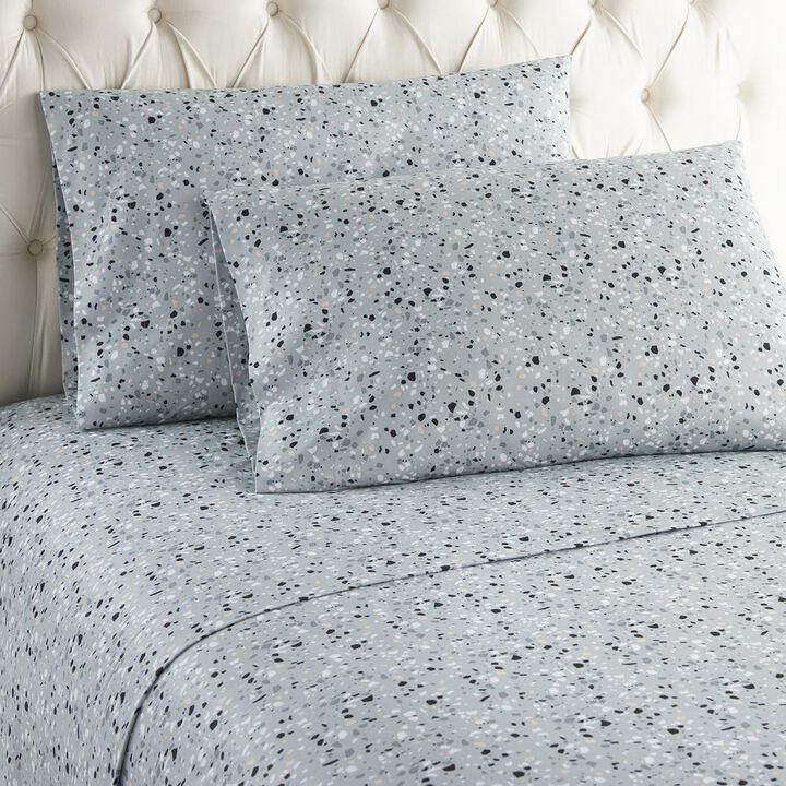 Micro Flannel Printed Deep-Pocket Sheet Set