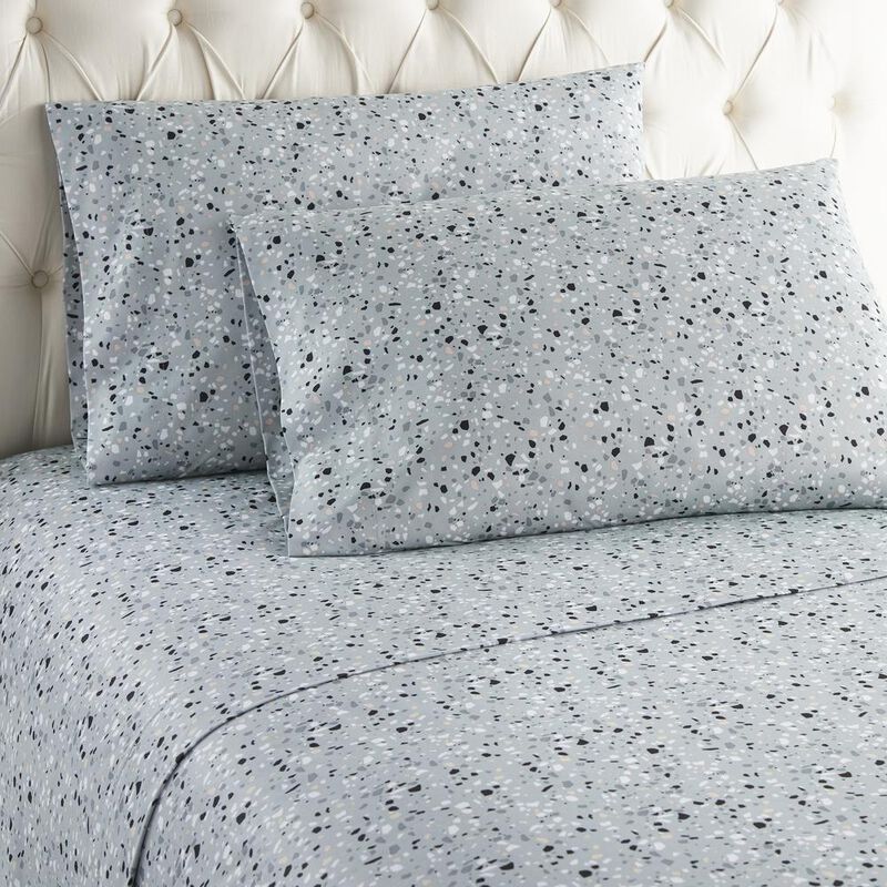 Micro Flannel Printed Deep-Pocket Sheet Set