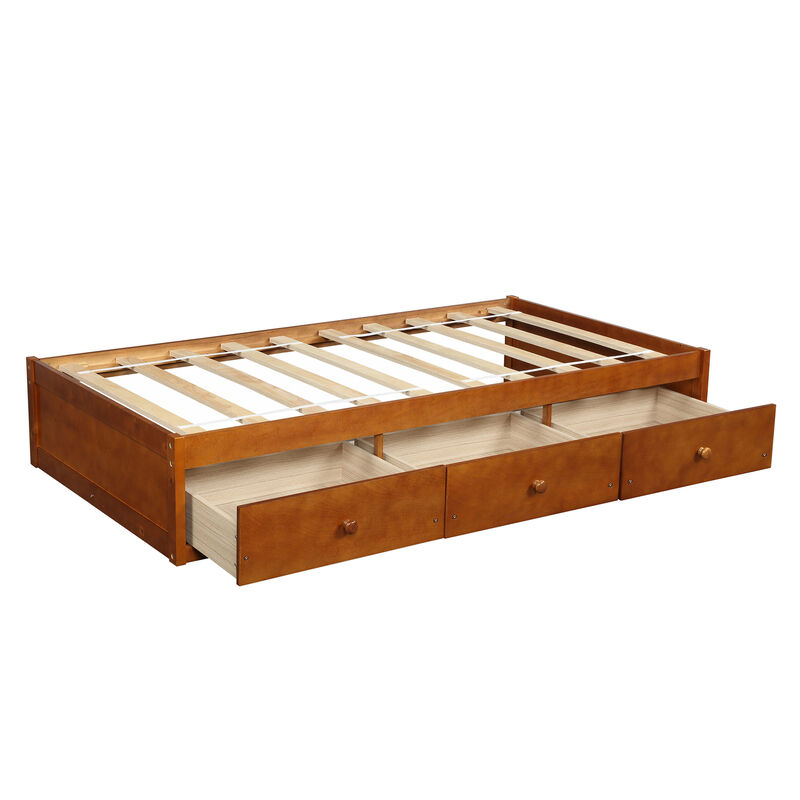 Merax Platform Bed with 3 Storage Drawers