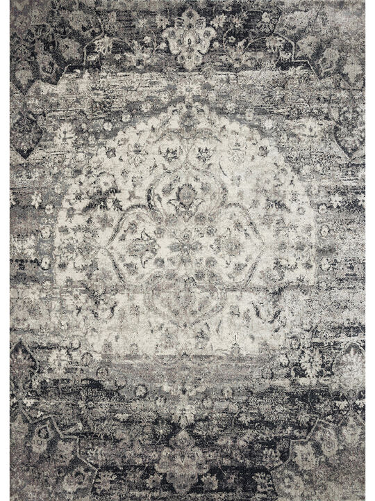 Anastatsia AF06 Ink/Ivory 3'7" x 5'7" Rug