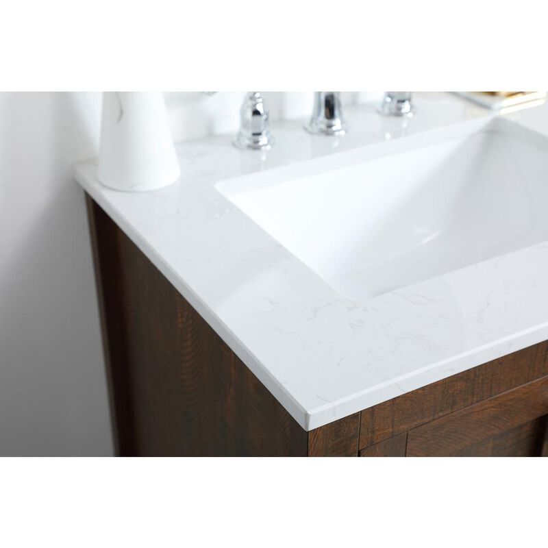 Elegant Kitchen and Bath 24 inch Single Bathroom Vanity in Espresso