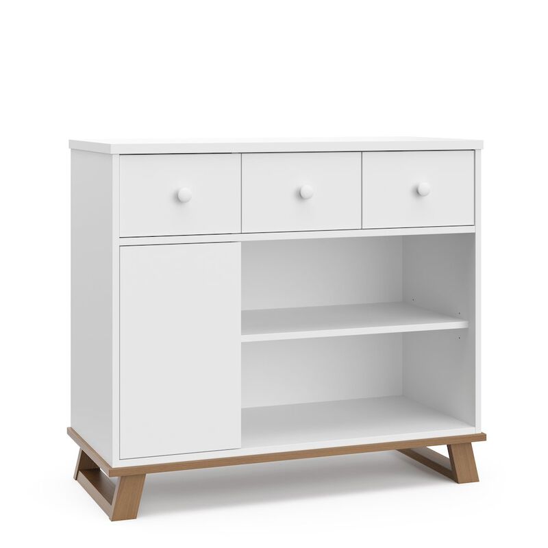 Storkcraft Modern Nursery Changing Table Dresser - Vintage Driftwood