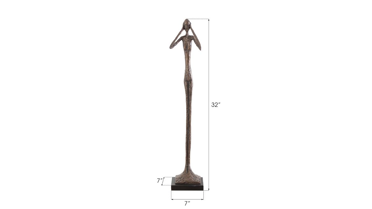 Hear No Evil Slender Sculpture