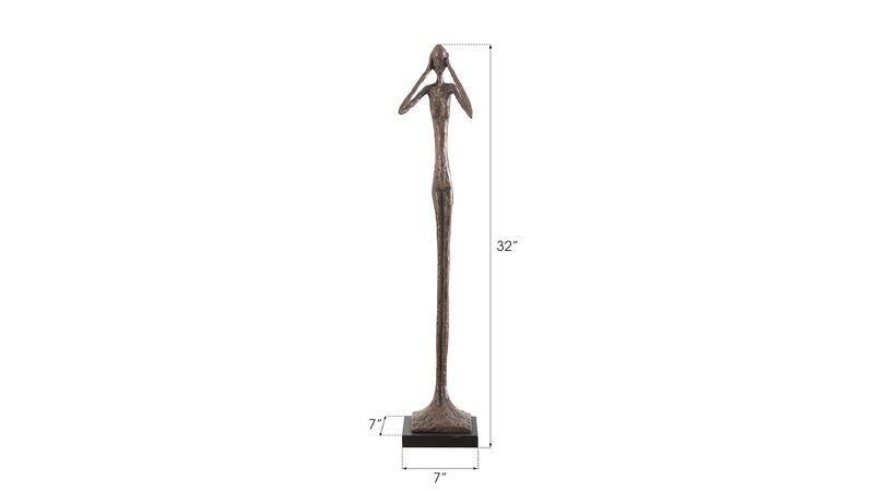 Hear No Evil Slender Sculpture