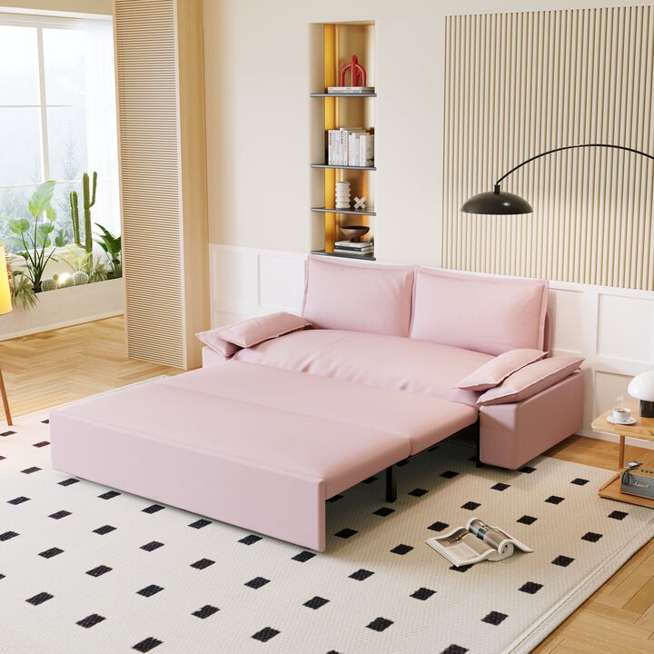 Merax Multi-Functional Velvet Sleeper Sofa Bed