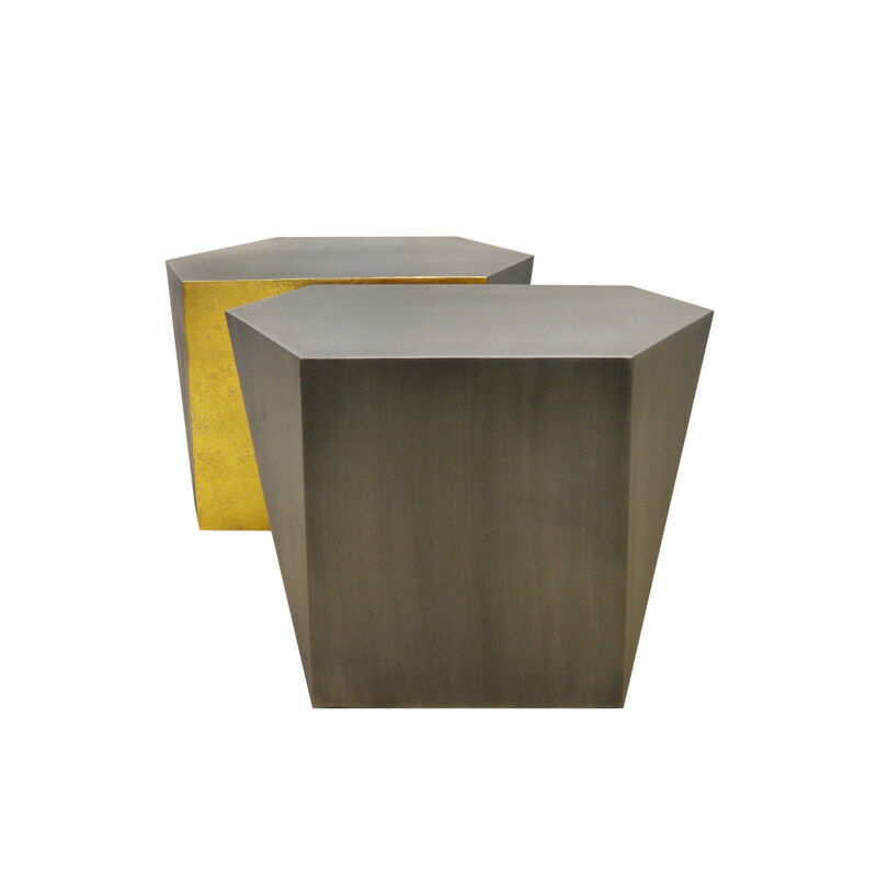 Pasargad Home Urban Chiz Style Coffee Table Set, Grey