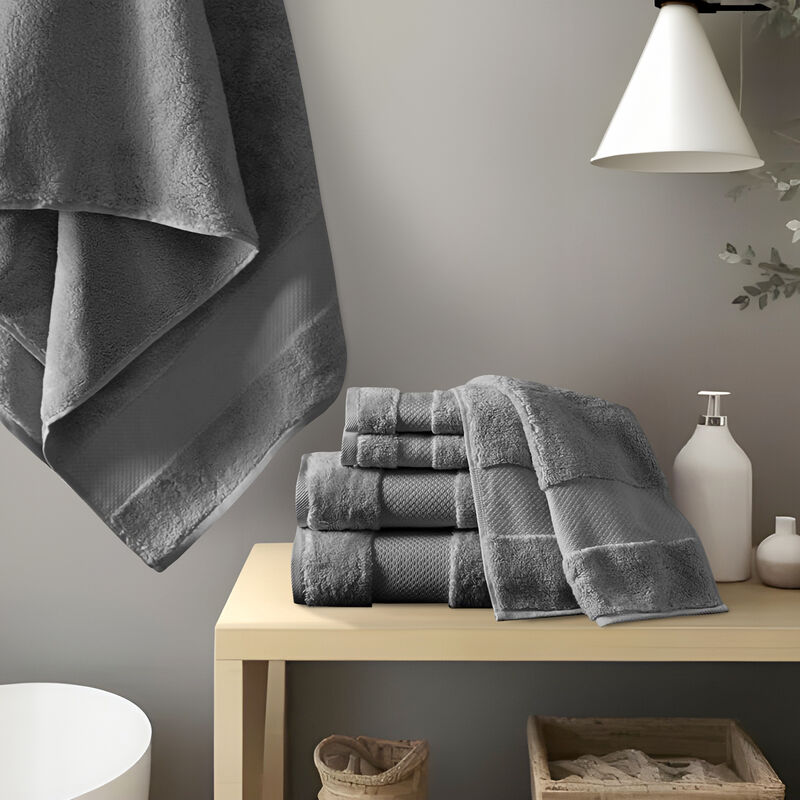 Gracie Mills Thalia 6-Piece 600gsm Turkish Cotton Bath Towel Set