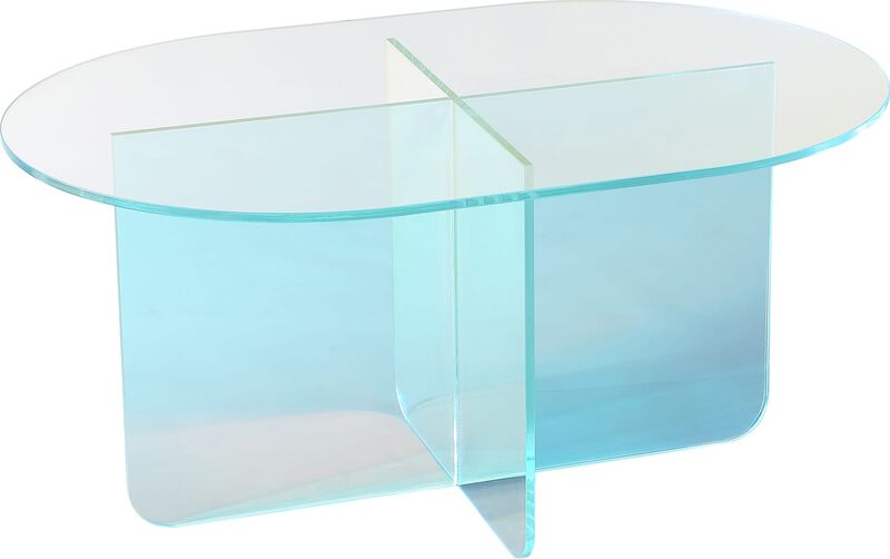 Fomo Coffee Table in Iridescent Glass