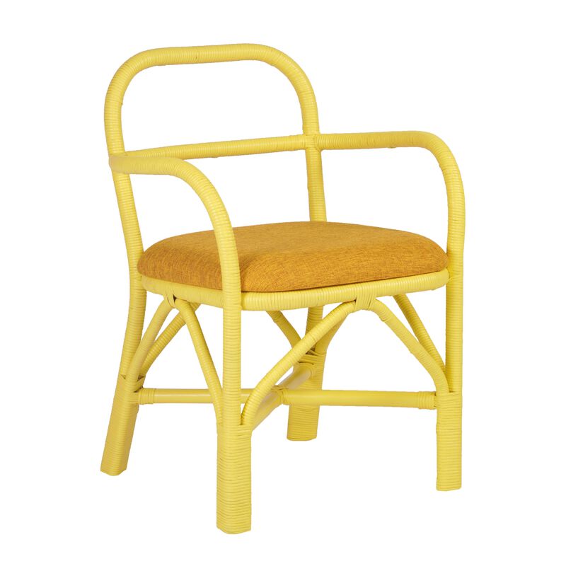 Ginny Green Rattan Dining Chair