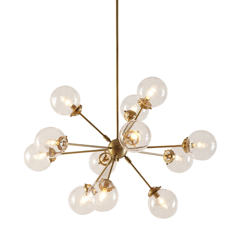 12-Light Chandelier With Oversized Globe Bulbs
