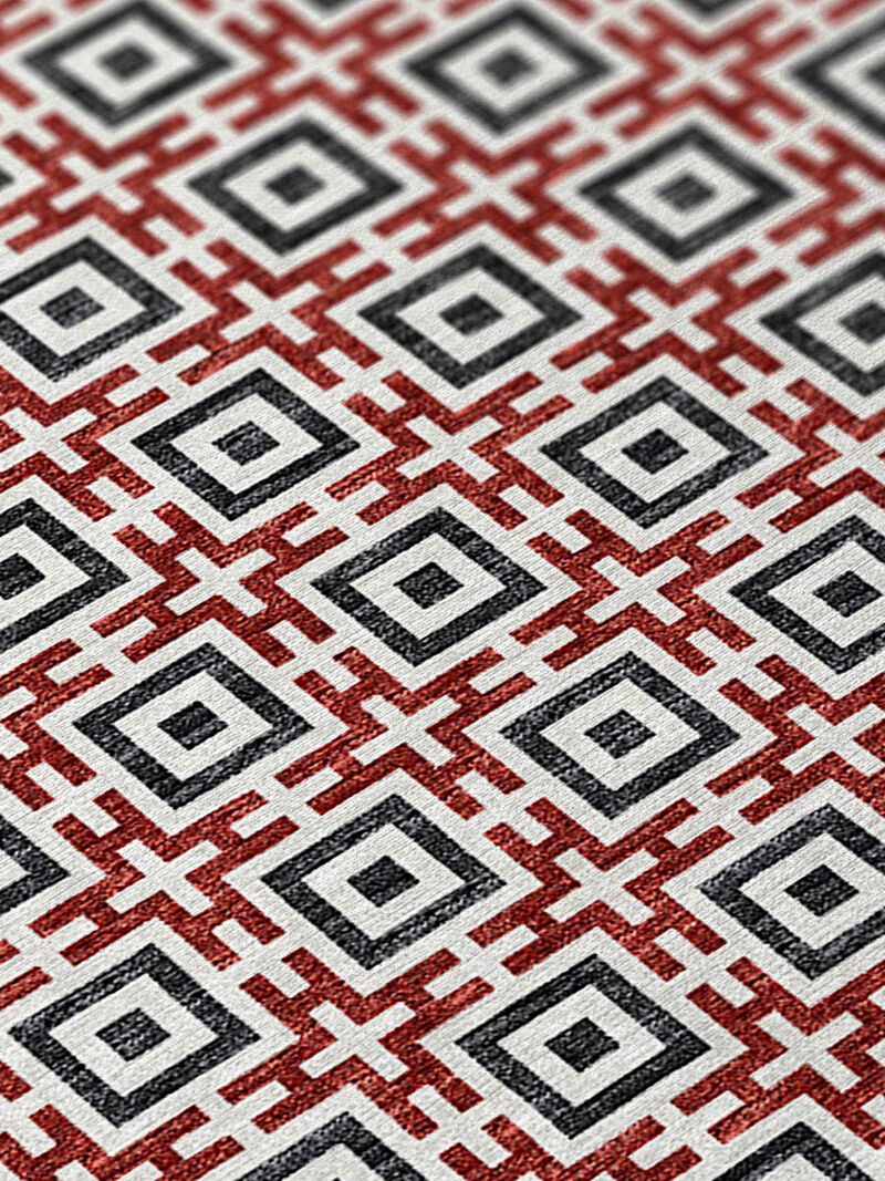 Marlo MO1 Red 3' x 5' Rug