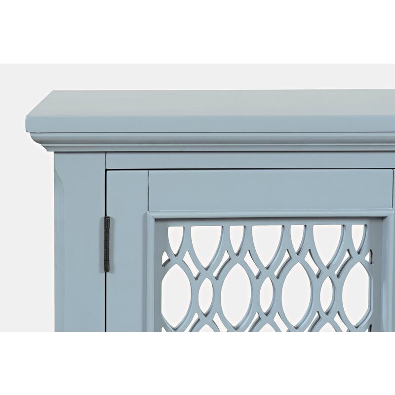 Jofran Isabella 38 Luxury Mirrored Accent Storage Cabinet
