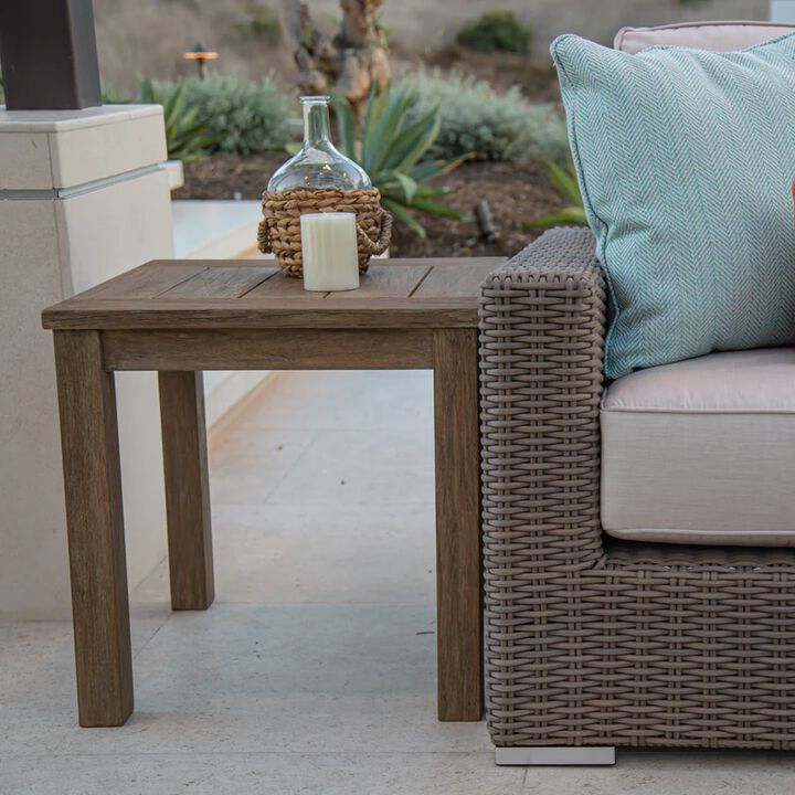 Coastal Teak End Table