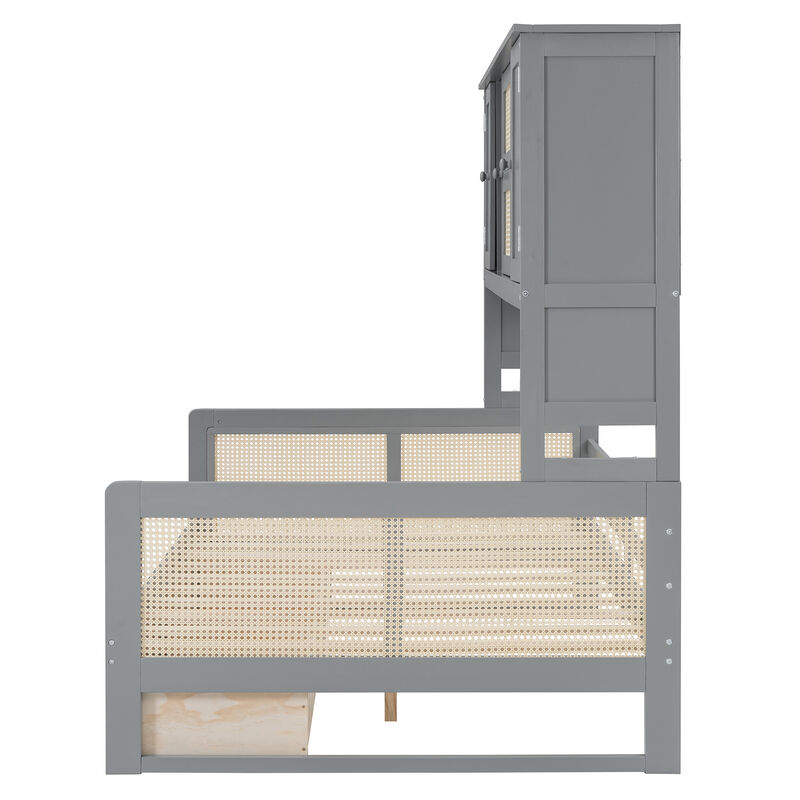 Merax Daybed Bed with 2 Drawers and Cabinet