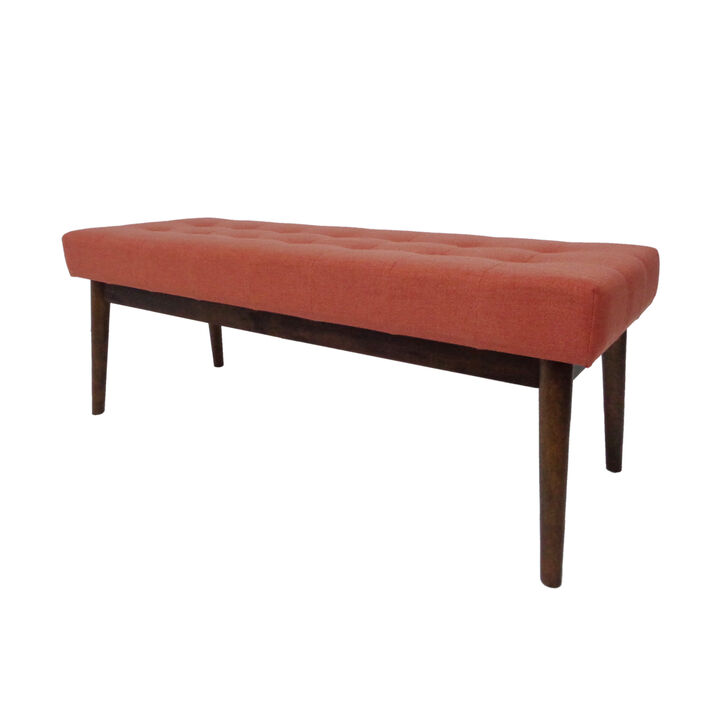 Mid-Century Tufted Ottoman with Versatile Comfort