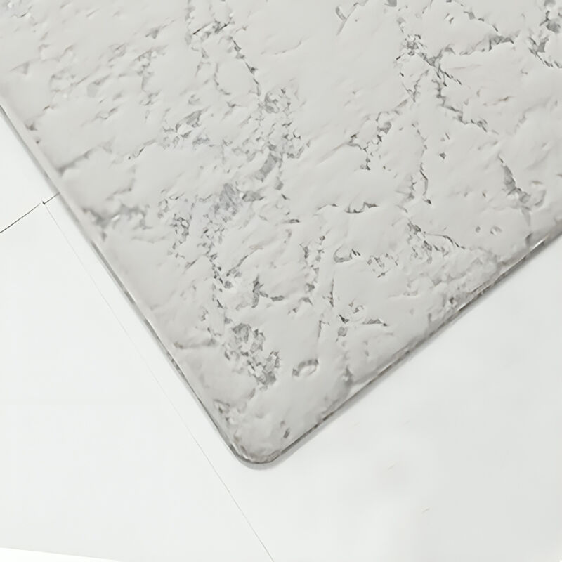 RT Designers Collection Galactic Rabbit Fur Premium Foam Rug 17" x 24" White with Silver Foil