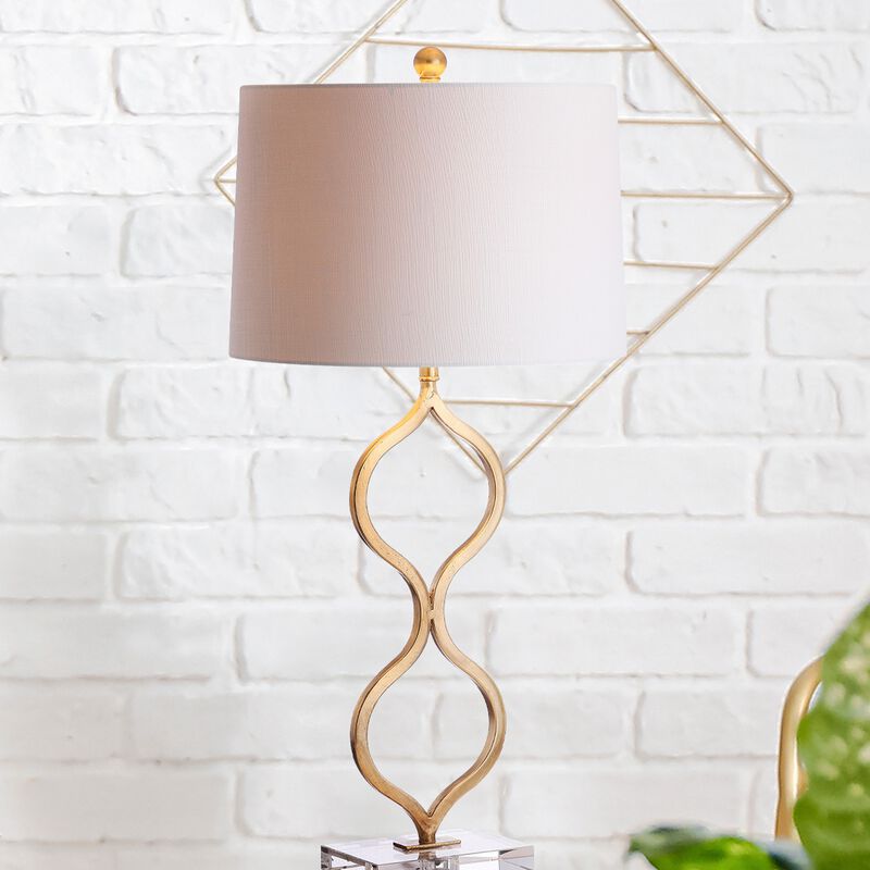 Levi Metal/Crystal LED Table Lamp