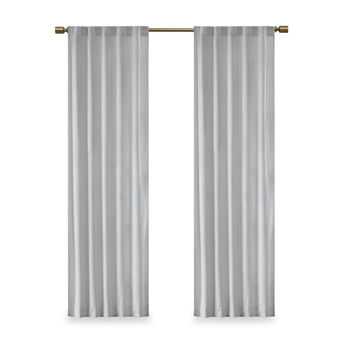 Gracie Mills Peregrine Velvet Room Darkening Curtain Panel Pair - 37x84"