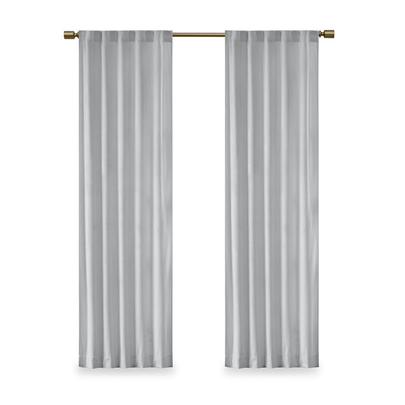 Gracie Mills Peregrine Velvet Room Darkening Curtain Panel Pair - 37x84"