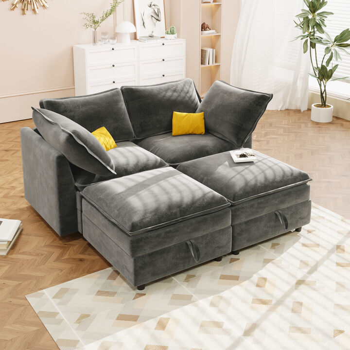 Merax Free Combination Modular Sofa with Storage
