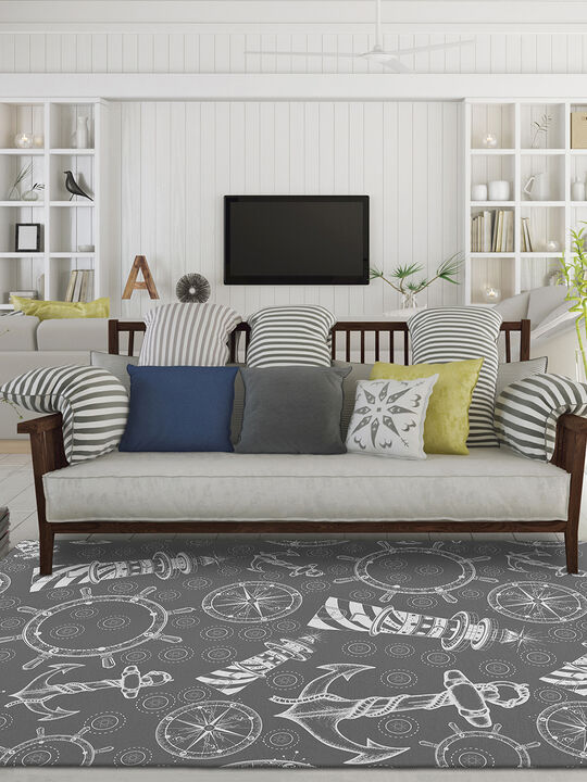 Harbor HA9 Grey 10' x 14' Rug