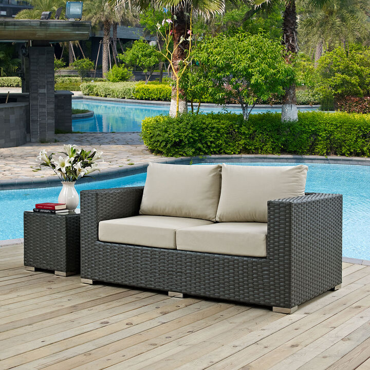 Modway - Sojourn Outdoor Patio Sunbrella® Loveseat Canvas