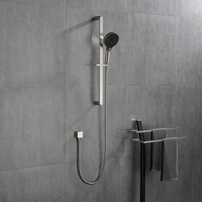 Eco-Performance Handheld Shower System, Adjustable Slide Bar & Long Hose for Comfortable Bathing