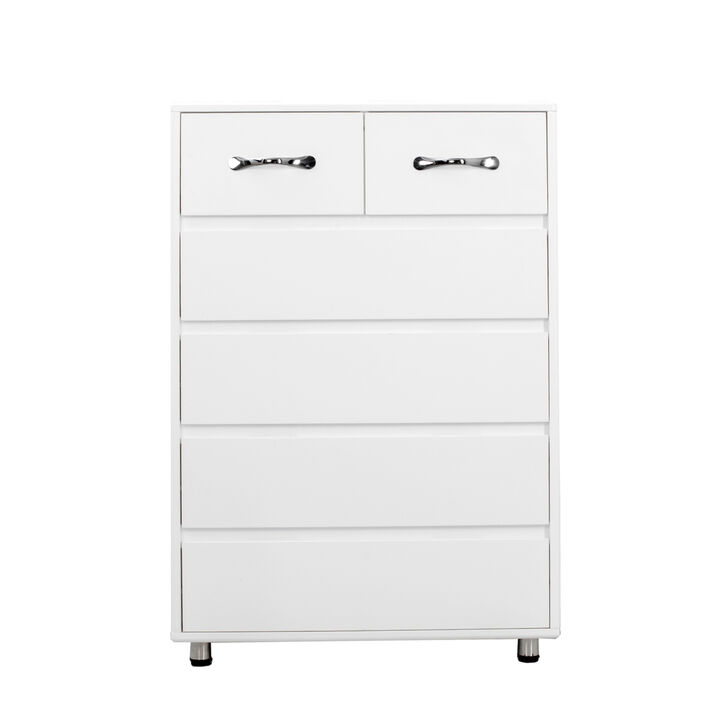 Six Drawer Side Table