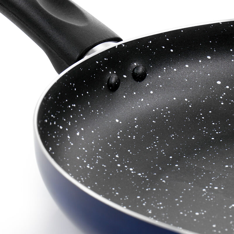Oster Luneta 11.5 Inch Aluminum Nonstick Frying Pan in Blue