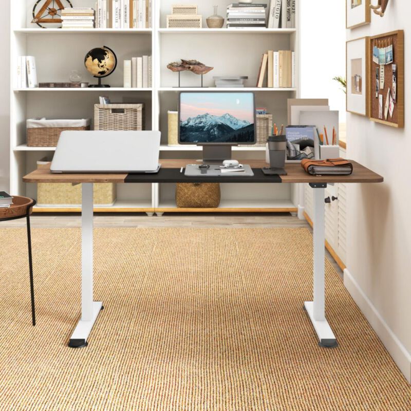 Hivvago 55 Inch Electric Standing Desk Adjustable with Cable Management Hole