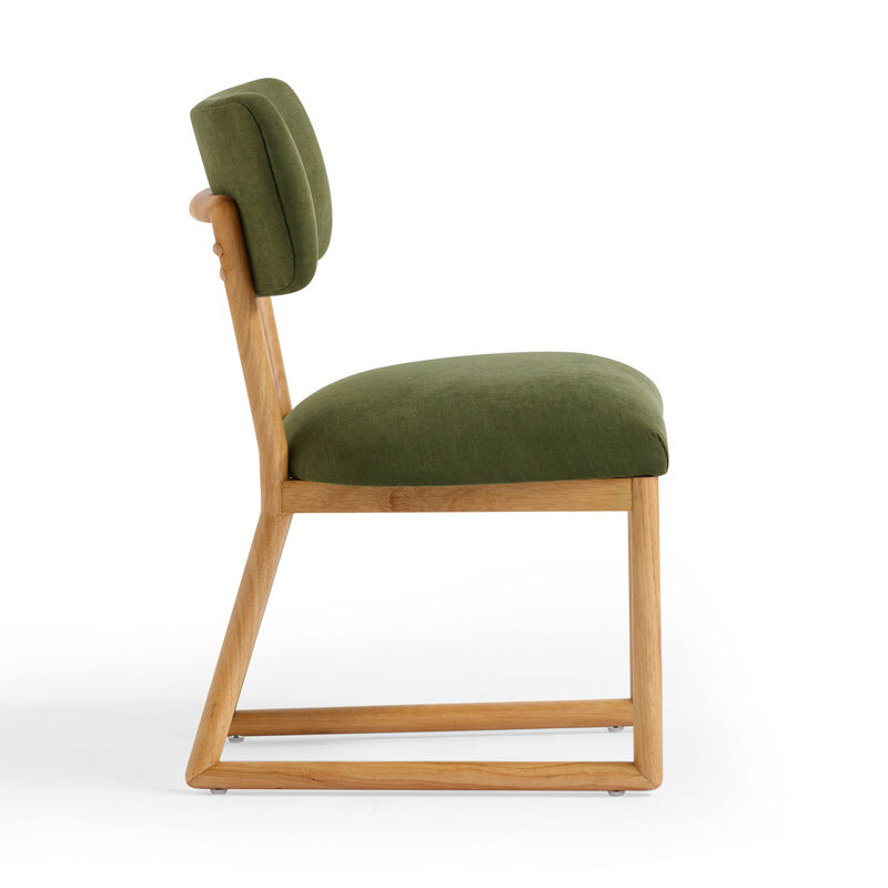Bobbie Cream Recycled Fabric Dining Chair