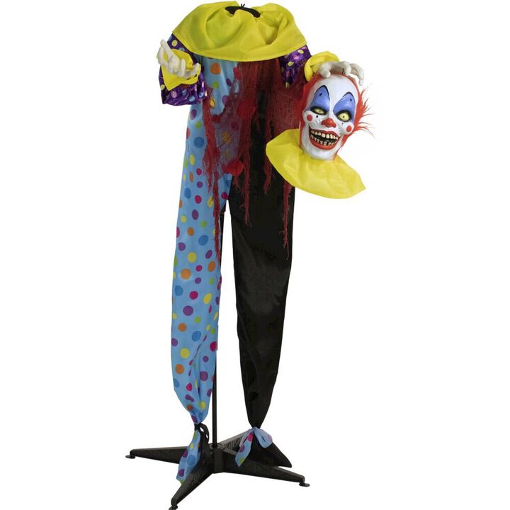Haunted Hill Farm 55 Standing Clown, Shaking, Lights, Sound
