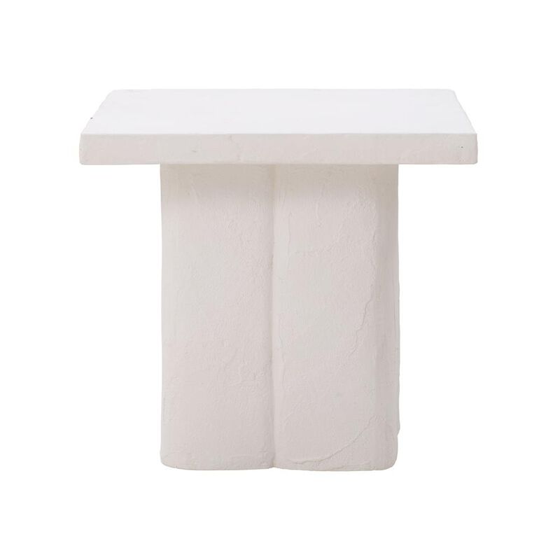 Belen Kox Versatile White Concrete Side Table, Belen Kox