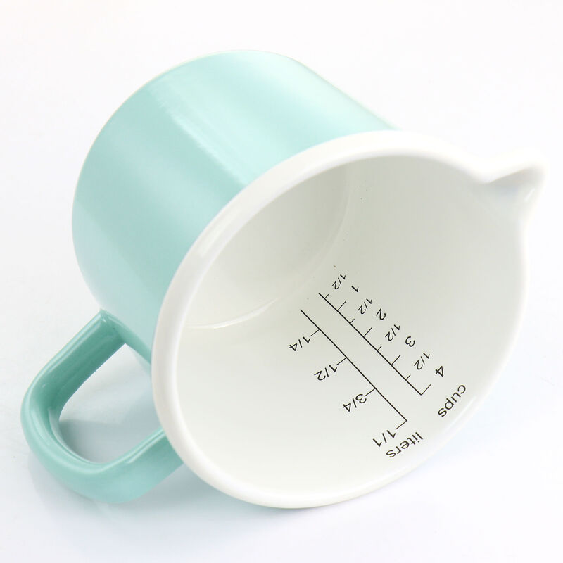 Martha Stewart Enamel on Steel Measuring Cup in Turquoise